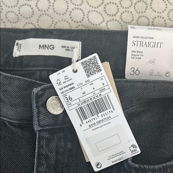 Mango Black High Rise Jeans - Picture 5 of 6